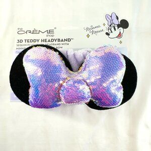 The Crème Shop Disney: 3D Teddy Headyband in Royal Periwinkle - Limited Edition